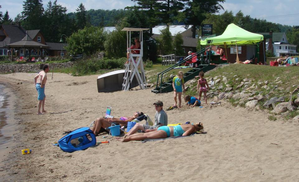 Public boat docks, picnic area, and with hiking trails nearby.