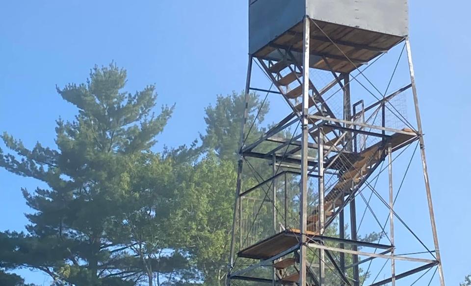 The restored Makomis fire tower