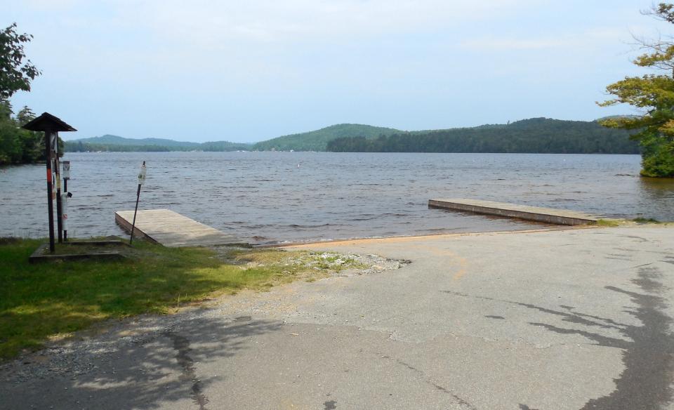 Seventh Lake is popular for boating.