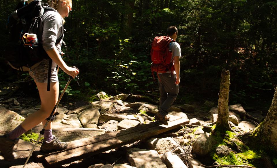 This network of trails in the Sargent Pond area means abundant hiking choices.