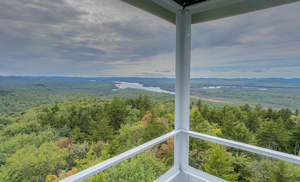 From the tower cab on Buck Mountain looking toward Little Tupper Lake.