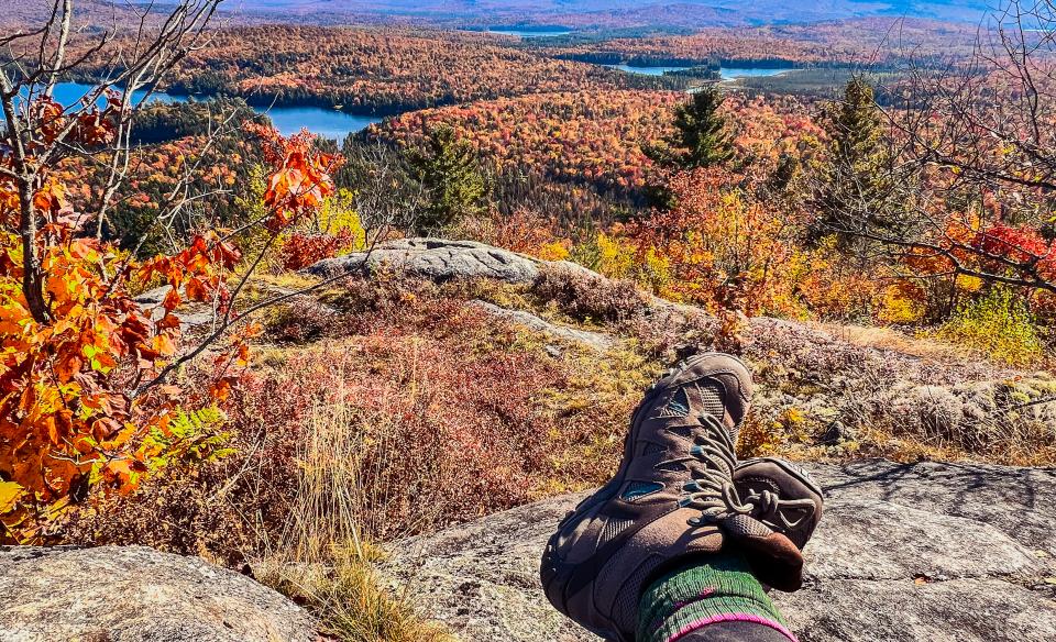 Fall views from Mud Pond Mountain are jaw-dropping!