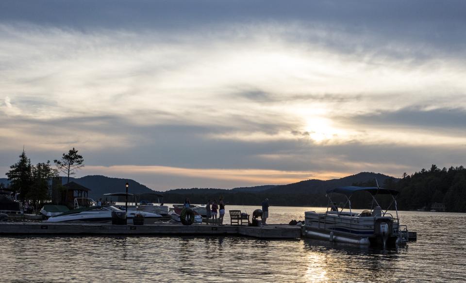 A wonderful day on the water at Fourth Lake.