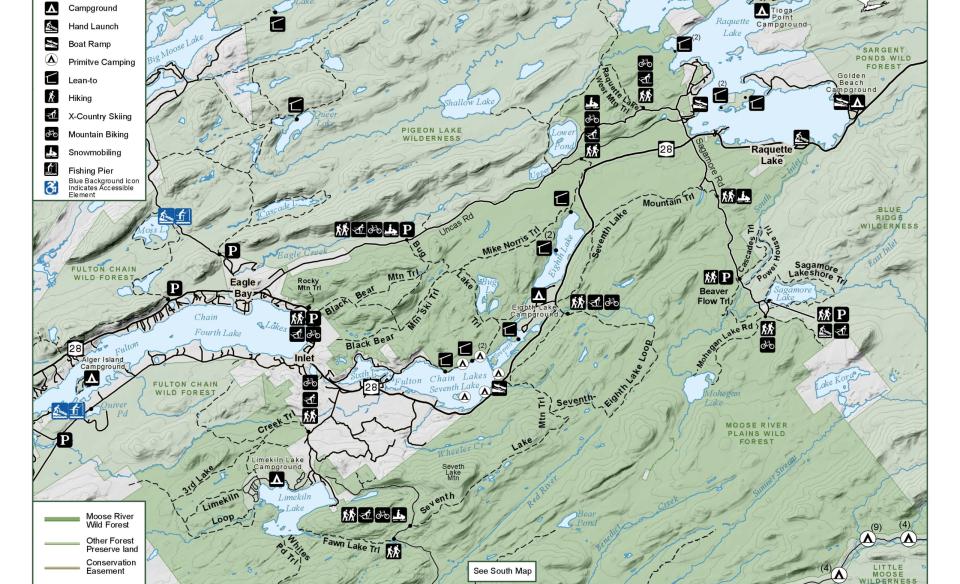 A map for many hiking trails