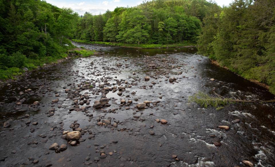 View of the Sacandaga River from a bridge