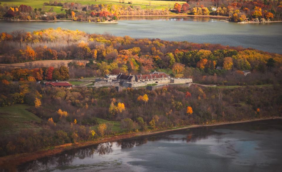 Aerial view of Fort Ticonderoga