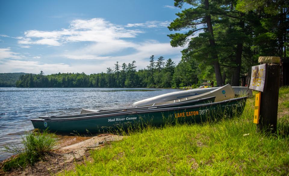 A canoe at Lake Eaton